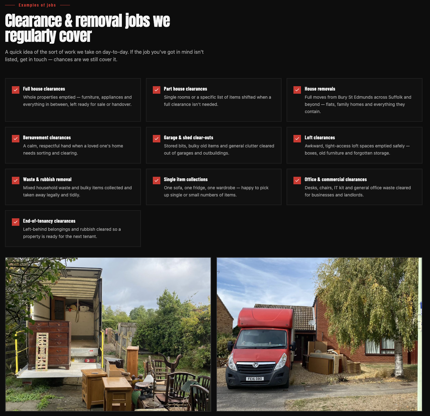 East Anglia Clearance & Removals — screenshot 4
